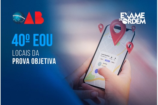A Ordem dos Advogados do Brasil, em âmbito nacional, informa os locais onde serão realizadas as provas da primeira fase do 40º Exame de Ordem Unificado.